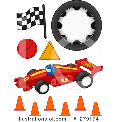 Royalty-Free (RF) Motor Sports Clipart Illustration by BNP Design Studio - Stock Sample #1279174