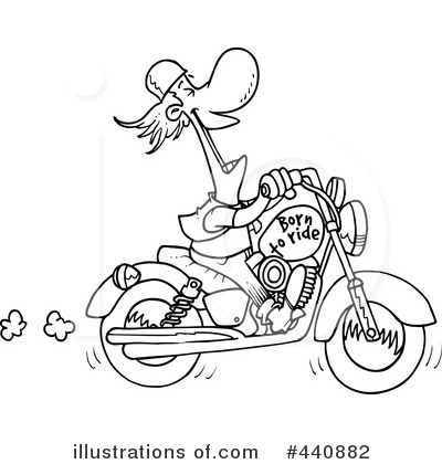 Motorcycle Clipart #440882 by toonaday