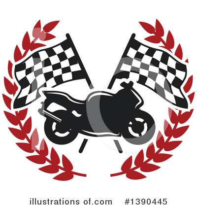 Racing Flag Clipart #1390445 by Vector Tradition SM