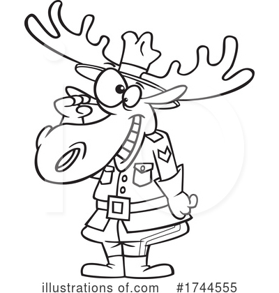 Royalty-Free (RF) Mountie Clipart Illustration by toonaday - Stock Sample #1744555