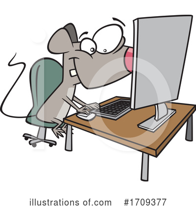 Royalty-Free (RF) Mouse Clipart Illustration by toonaday - Stock Sample #1709377