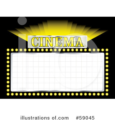 Royalty-Free (RF) Movie Sign Clipart Illustration by michaeltravers - Stock Sample #59045