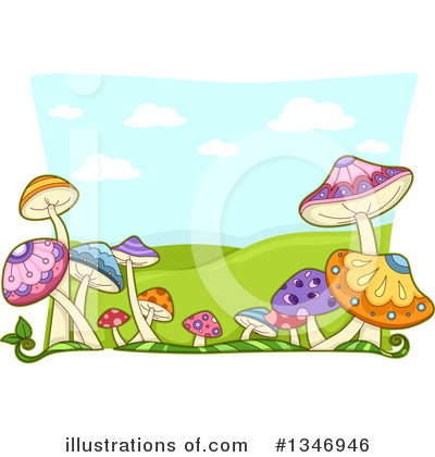Royalty-Free (RF) Mushrooms Clipart Illustration by BNP Design Studio - Stock Sample #1346946