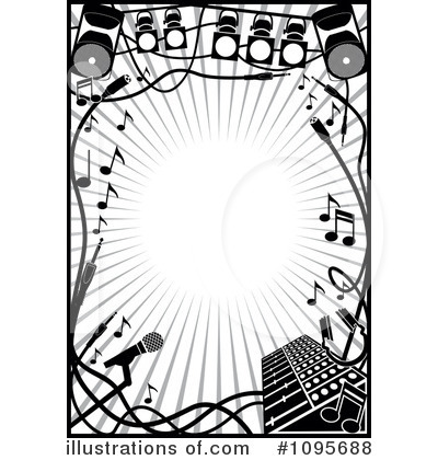 Music Notes Clipart #1095688 by Frisko