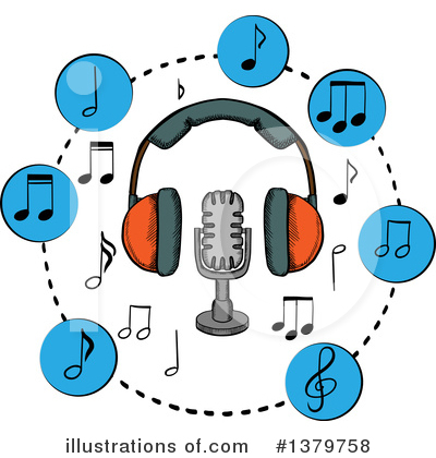 Royalty-Free (RF) Music Clipart Illustration by Vector Tradition SM - Stock Sample #1379758