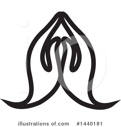Royalty-Free (RF) Namaste Clipart Illustration by ColorMagic - Stock Sample #1440181