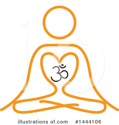 Royalty-Free (RF) Namaste Clipart Illustration by ColorMagic - Stock Sample #1444106