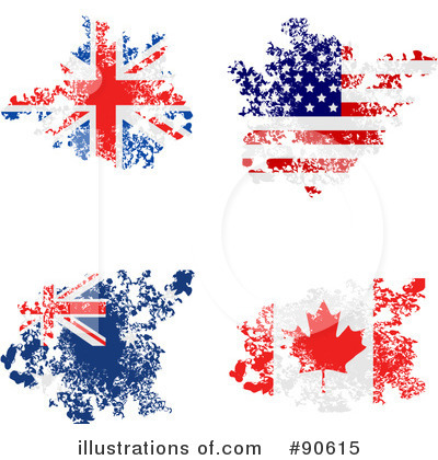 Royalty-Free (RF) National Flag Clipart Illustration by elaineitalia - Stock Sample #90615