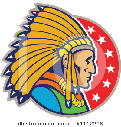 Royalty-Free (RF) Native American Clipart Illustration by patrimonio - Stock Sample #1112298