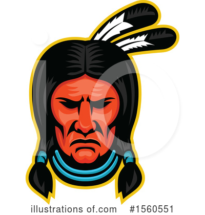 Royalty-Free (RF) Native American Clipart Illustration by patrimonio - Stock Sample #1560551