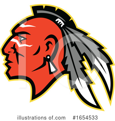 Royalty-Free (RF) Native American Clipart Illustration by patrimonio - Stock Sample #1654533