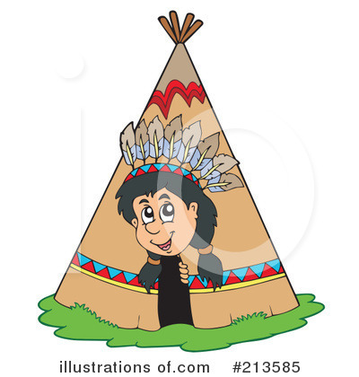 Royalty-Free (RF) Native American Clipart Illustration by visekart - Stock Sample #213585