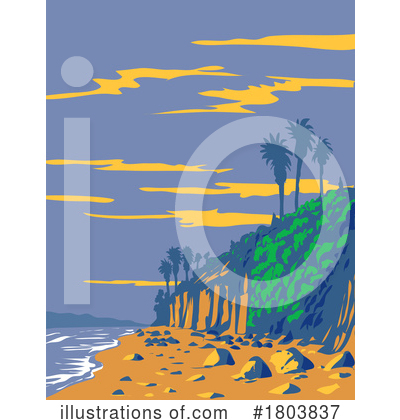 Beach Combing Clipart #1803837 by patrimonio