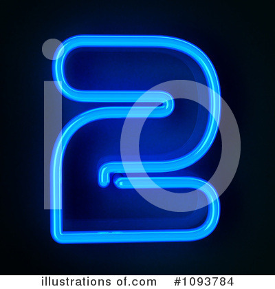 Royalty-Free (RF) Neon Number Clipart Illustration by stockillustrations - Stock Sample #1093784