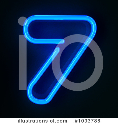 Royalty-Free (RF) Neon Number Clipart Illustration by stockillustrations - Stock Sample #1093788