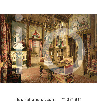 Royalty-Free (RF) Neuschwanstein Castle Clipart Illustration by JVPD - Stock Sample #1071911