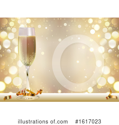 Champagne Clipart #1617023 by dero