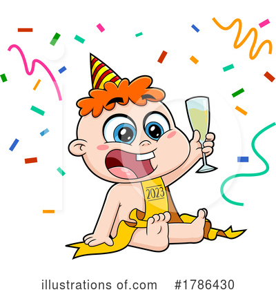 Royalty-Free (RF) New Year Clipart Illustration by Hit Toon - Stock Sample #1786430