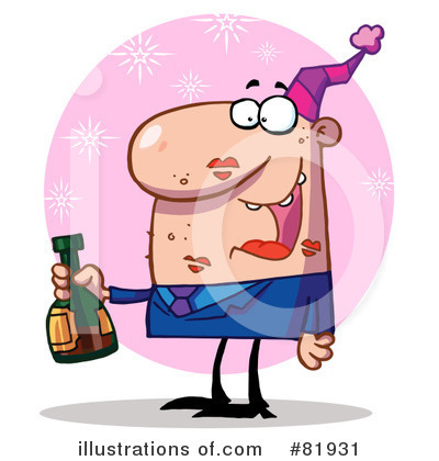 Royalty-Free (RF) New Year Clipart Illustration by Hit Toon - Stock Sample #81931