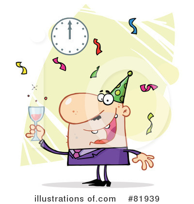 Royalty-Free (RF) New Year Clipart Illustration by Hit Toon - Stock Sample #81939