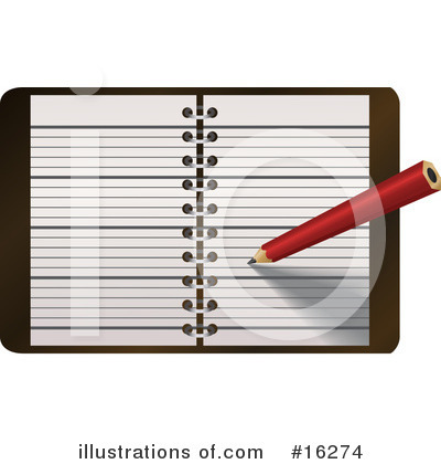 Notepad Clipart #16274 by AtStockIllustration