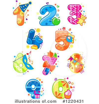 Royalty-Free (RF) Number Clipart Illustration by Vector Tradition SM - Stock Sample #1220431