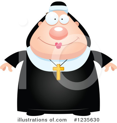 Royalty-Free (RF) Nun Clipart Illustration by Cory Thoman - Stock Sample #1235630