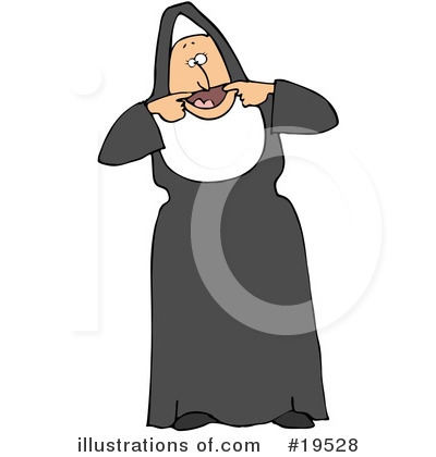 Royalty-Free (RF) Nun Clipart Illustration by djart - Stock Sample #19528