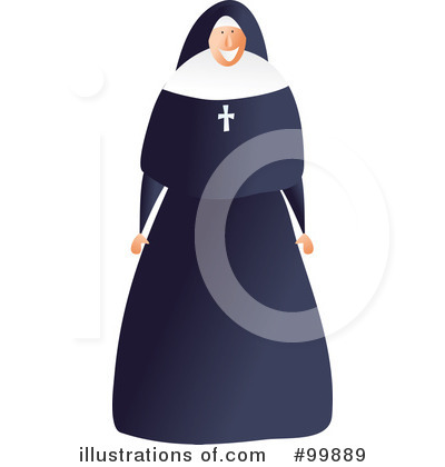 Royalty-Free (RF) Nun Clipart Illustration by Prawny - Stock Sample #99889