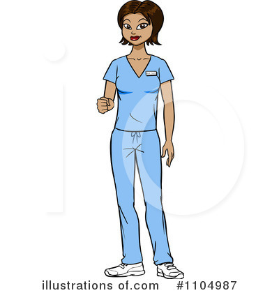 Royalty-Free (RF) Nurse Clipart Illustration by Cartoon Solutions - Stock Sample #1104987