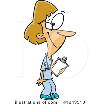 Royalty-Free (RF) Nurse Clipart Illustration by toonaday - Stock Sample #1243310