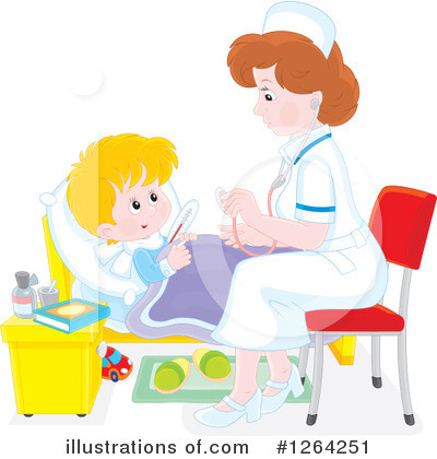Royalty-Free (RF) Nurse Clipart Illustration by Alex Bannykh - Stock Sample #1264251