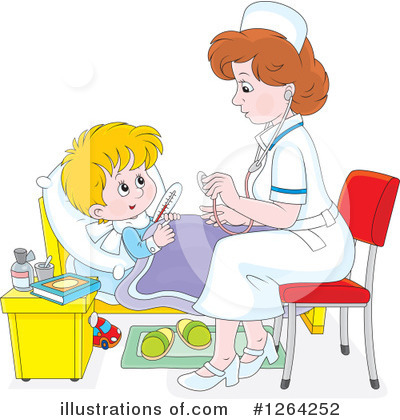 Royalty-Free (RF) Nurse Clipart Illustration by Alex Bannykh - Stock Sample #1264252