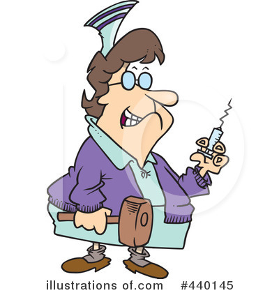 Royalty-Free (RF) Nurse Clipart Illustration by toonaday - Stock Sample #440145