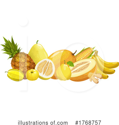 Pineapple Clipart #1768757 by Vector Tradition SM