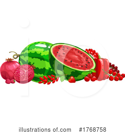 Pomegranate Clipart #1768758 by Vector Tradition SM