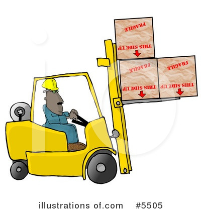 Forklift Clipart #5505 by djart