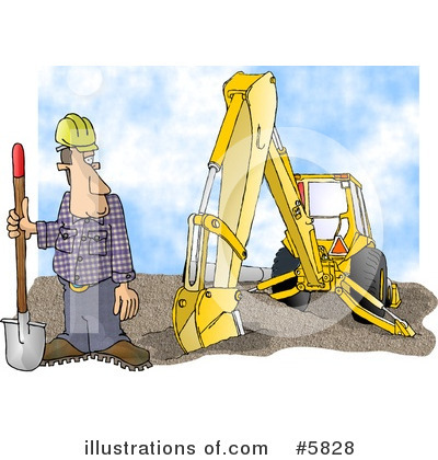Excavator Clipart #5828 by djart