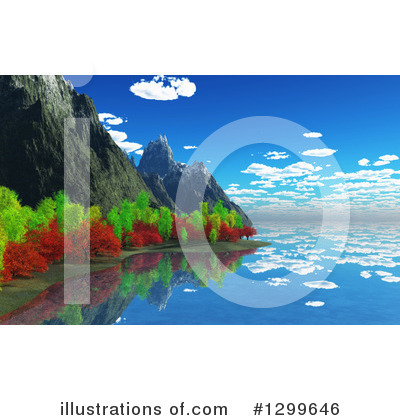 Landscape Clipart #1299646 by KJ Pargeter