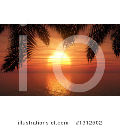 Palm Tree Clipart #1312502 by KJ Pargeter