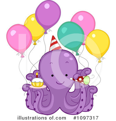Party Balloons Clipart #1097317 by BNP Design Studio