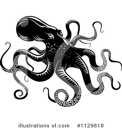 Royalty-Free (RF) Octopus Clipart Illustration by Vector Tradition SM - Stock Sample #1129618