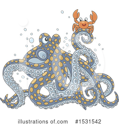 Royalty-Free (RF) Octopus Clipart Illustration by Alex Bannykh - Stock Sample #1531542