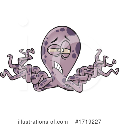 Royalty-Free (RF) Octopus Clipart Illustration by toonaday - Stock Sample #1719227