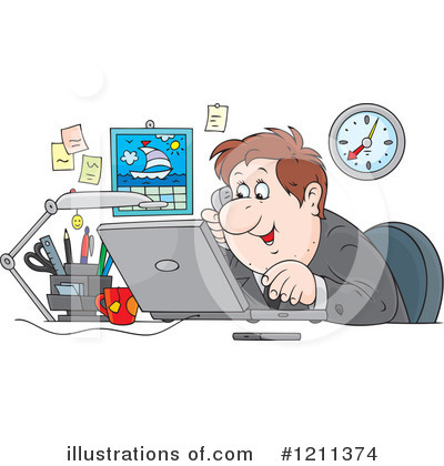 Computers Clipart #1211374 by Alex Bannykh