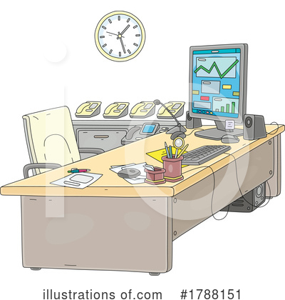 Royalty-Free (RF) Office Clipart Illustration by Alex Bannykh - Stock Sample #1788151