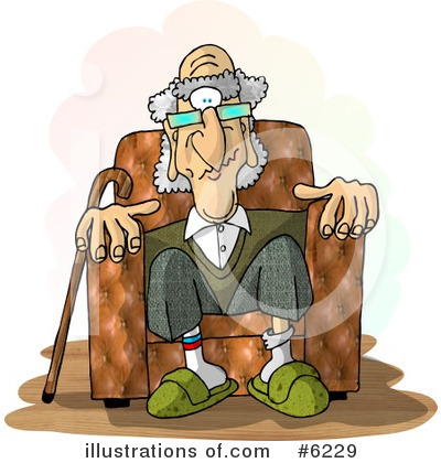 Royalty-Free (RF) Old People Clipart Illustration by djart - Stock Sample #6229