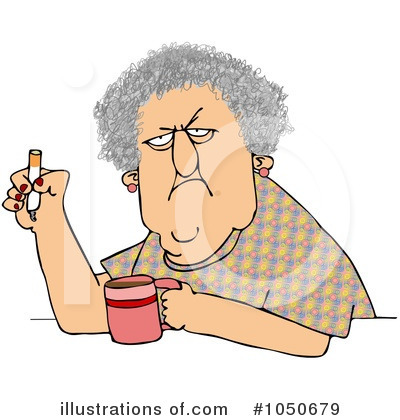 Royalty-Free (RF) Old Woman Clipart Illustration by djart - Stock Sample #1050679