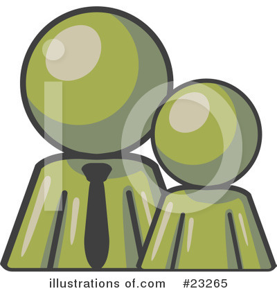Royalty-Free (RF) Olive Green Collection Clipart Illustration by Leo Blanchette - Stock Sample #23265
