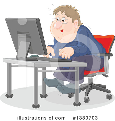 Office Clipart #1380703 by Alex Bannykh